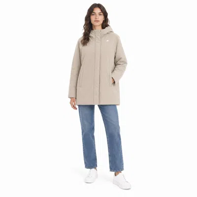 K-way Coats In Beige Beige