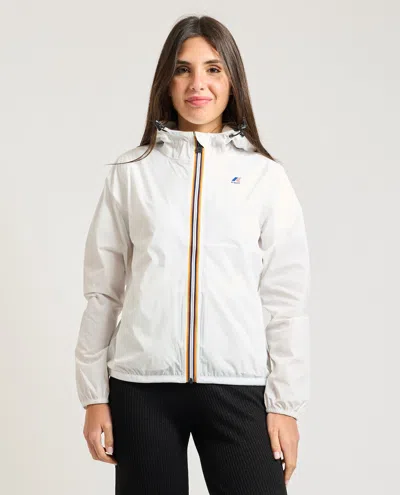 K-way Coats In Bianco Neutri