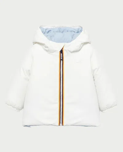 K-way Kids'  Coats In Bianco Neutri