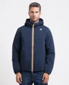 K-way Jack St Warm Double Corto Short Padded Jacket In Blue