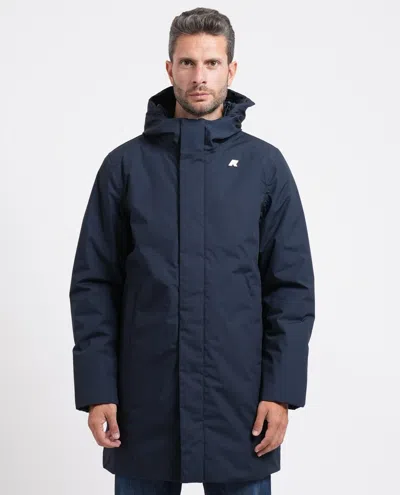 K-way Coats In Blu Blu E Verdi