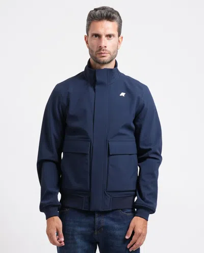 K-way Coats In Blu Blu E Verdi