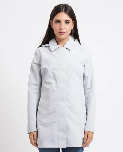K-way Coats In Grigio Metallici E Grigi