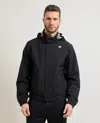 K-way Jacko Twill Hooded Windbreakers Jacket In Black