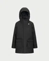 K-way Coats In Nero Scuri