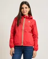 K-way Red Logo Hood Jacket In Red