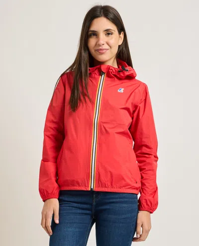 K-way Coats In Rosso Vivaci