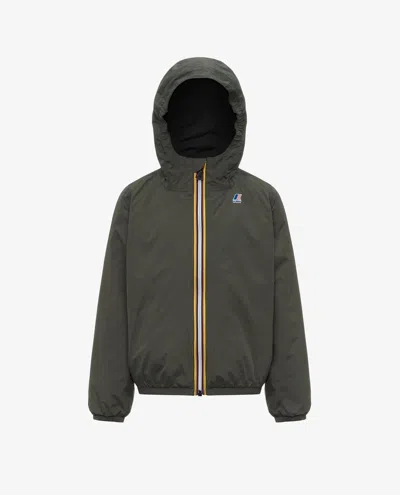 K-way Kids'  Coats In Verde Blu E Verdi