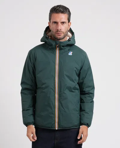 K-way Le Vrai 4.0 Fleece-lined Hooded Jacket In Multi