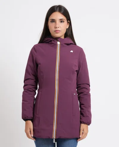 K-way Coats In Viola Scuri