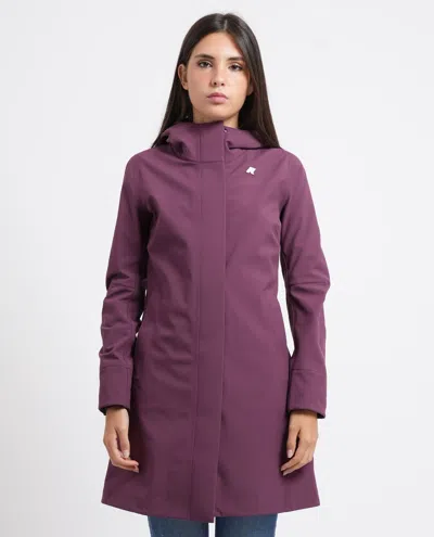 K-way Coats In Viola Scuri