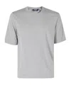 K-way Combe Marl-effect Crew-neck T-shirt In Gray