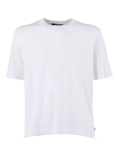 K-way Combe Relaxed Crew Neck T-shirt In White