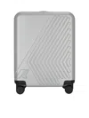 K-way Compact Hard-shell Eudoxie Trolley With Embossed Patterns In Metallic