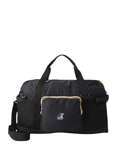 K-way Convertible Duffel Bag With Shoulder Strap In Black