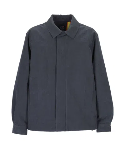 K-way Corduroy Jacket In Gray