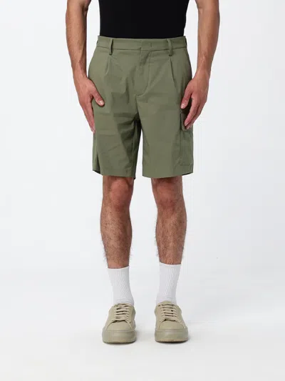 K-way Cotton Cargo Shorts In Green