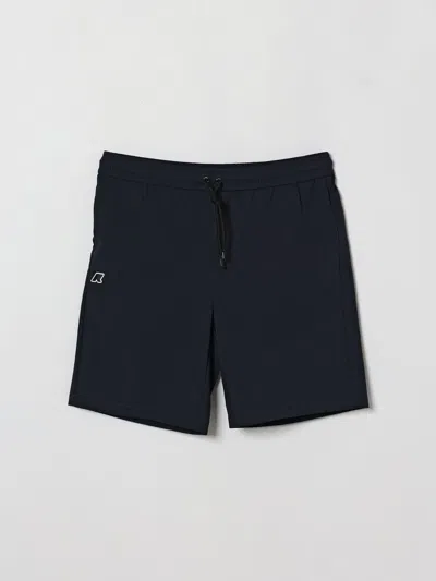 K-way Kids'  Cotton Shorts With Drawstring In Black