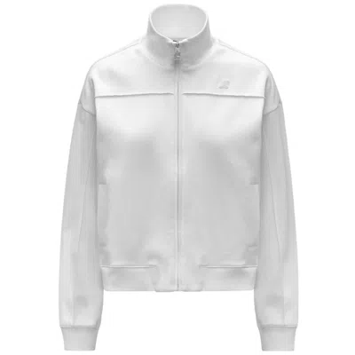 K-way Cropped Boxy Sweatshirt For Women In White