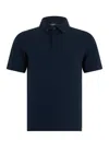K-way Dark Blue Solid Shirt Collar Polo In Dark Blue