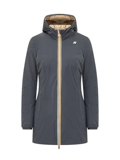 K-way Denise Thermo Double-insulated Puffer Jacket In Gray