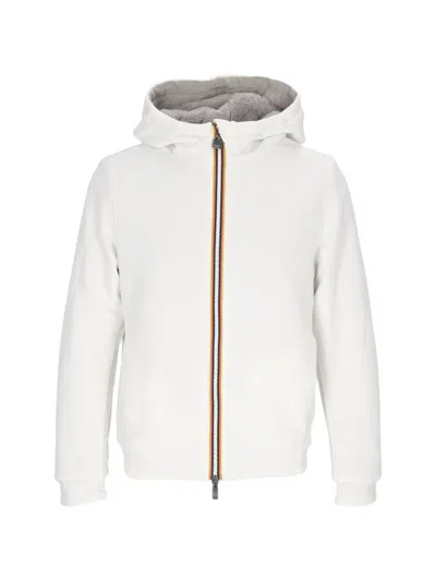 K-way Deva Light Reversible Faux-fur Jacket In White