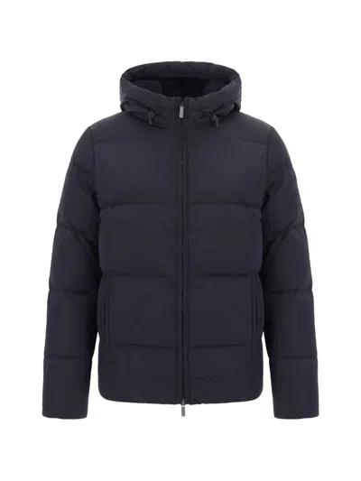 K-way Donna Quilted Hooded Jacket In Black