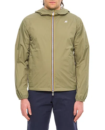 K-way Doubl Jacket In Green