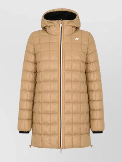 K-way Down Reversible Quilted Hooded Parka Coat