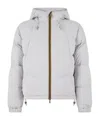 K-way Drawstring Hooded Down Jacket In Gray