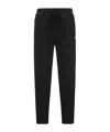K-way Drawstring Tapered Pants In Black