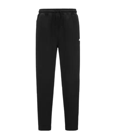 K-way Drawstring Tapered Pants In Black
