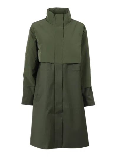 K-way Ella Wool Nylon Mix Lungo In Green