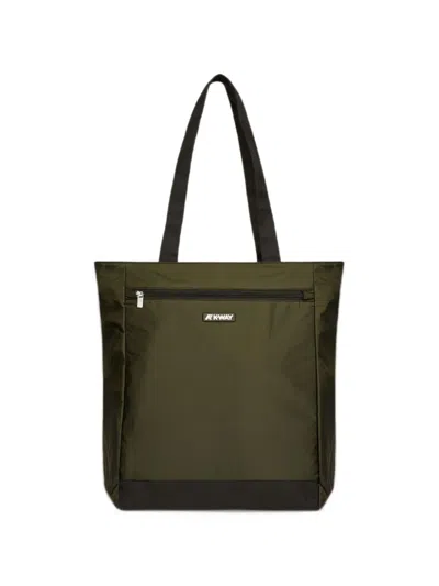 K-way Elliant Tote Bag In Green