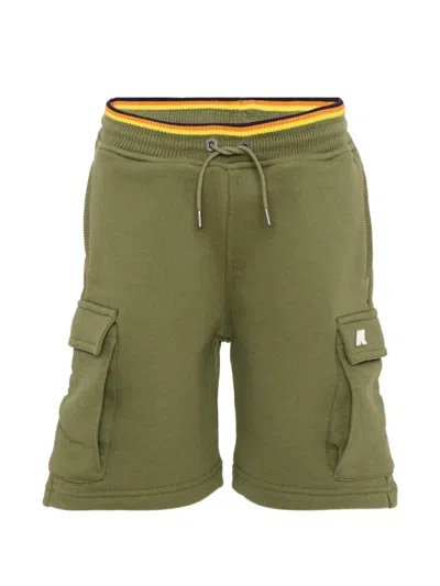 K-way Kids' Erik Drawstring-waist Shorts In Green