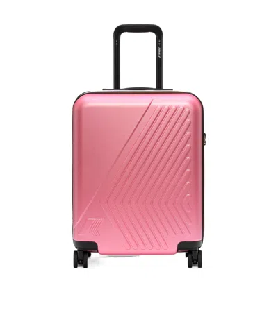 K-way Eudoxie Logo Embossed Trolley In Pink
