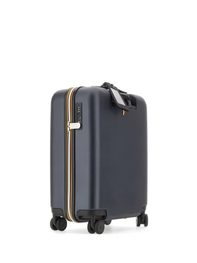 K-way Eudoxie Logo Hard Shell Suitcase In Brown