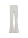 K-way Logo Patch Flared Pants In Gray