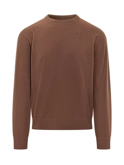 K-way Fragan Fleece-stitch Knit Pullover In Brown
