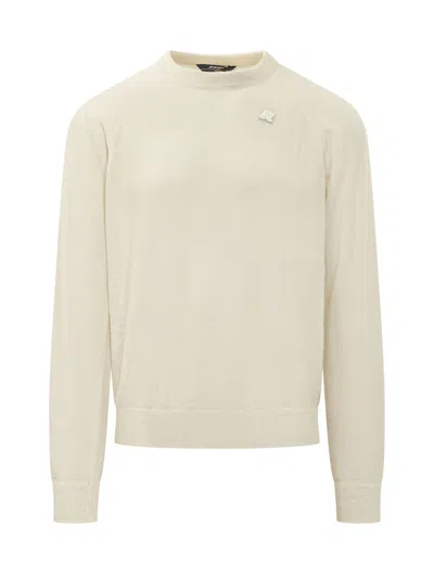 K-way Fragan Fleece-stitch Knit Pullover In Neutral
