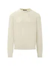 K-way Fragan Fleece-stitch Knit Pullover In White