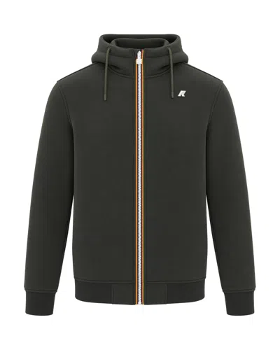 K-way Rainer Logo-patch Hooded Jacket In Green