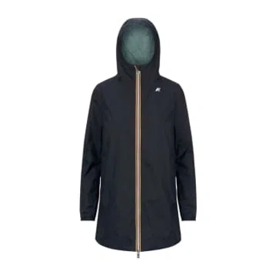Kway Giacca Sophie Eco Plus Reversible Donna Blue Depth/green