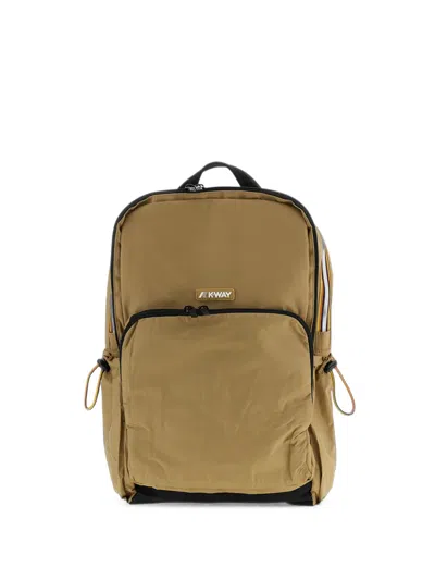 K-way Gizy Logo-patch Backpack In Nude