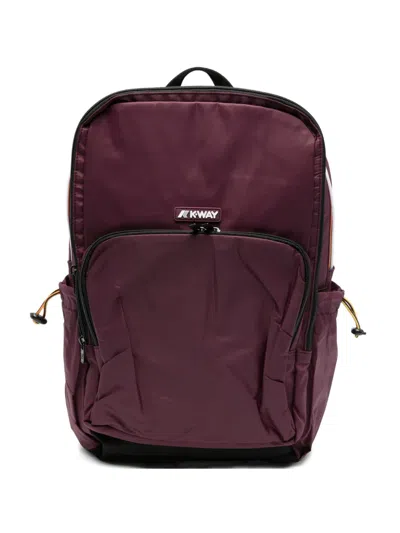 K-way Gizy Logo-patch Backpack In Purple
