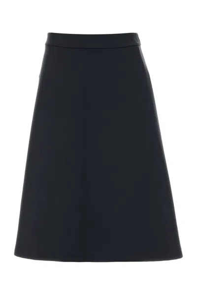 K-way Gonna Sherry Grafite In Lana Tecnica E Misto Nylon Donna In Black