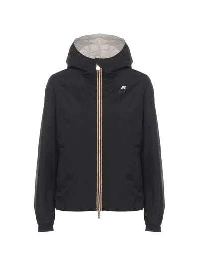 K-way Le Vrai Claude 3.0 Packable Raincoat In Black