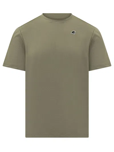 K-way Green Crew Neck T-shirt
