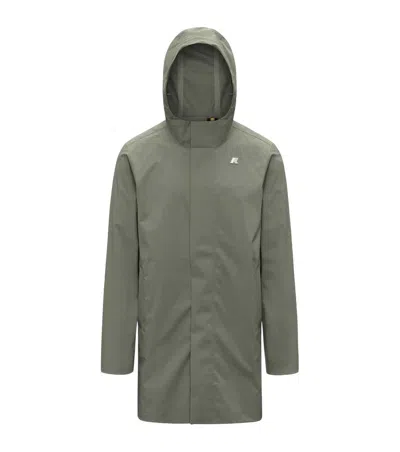 K-way Green Hood Parka Jacket