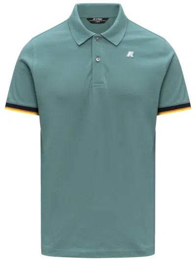 K-way Green Shirt Collar Polos